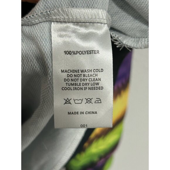 Shall We Mardi Gras Raccoon Sweatshirt Black Multi Sz Large Polyester Relaxed - Picture 6 of 11